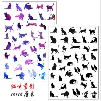 

GLADZGT 5pcs Color and black cat fish tank trees transparent material With use of epoxy Mold Making Tool filling for DIY jewelry
