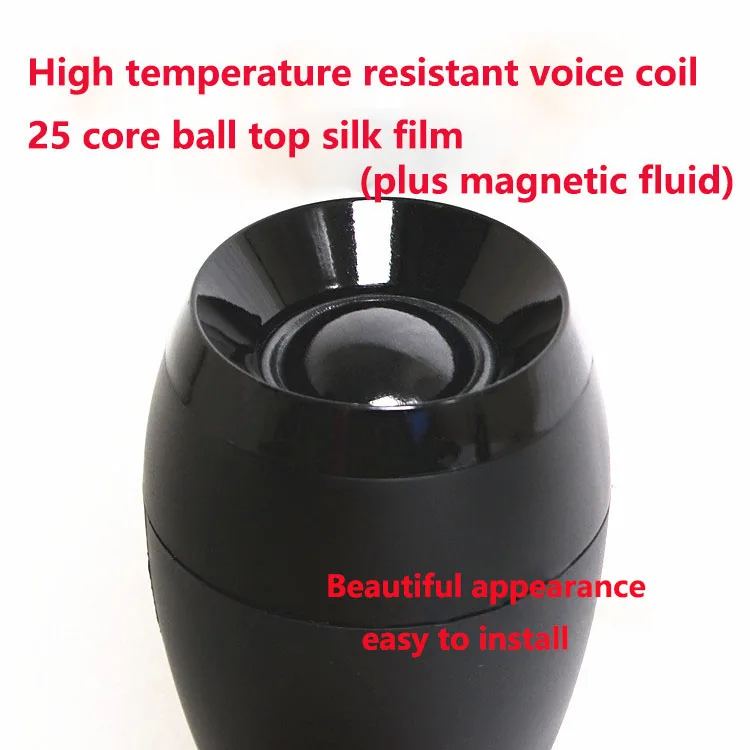 10pcs Speaker external top tweeter HIFI external independent tweeter 25 core black bright silk film treble