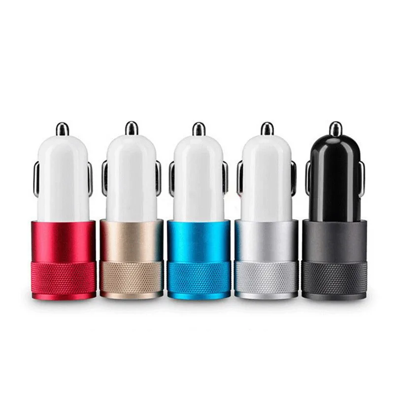 

Universal Quick Fast USB Car Charger For Mobile Phone iPhone Samsung Tablet 2 Port 2.1A 1A Car Charge Accessories