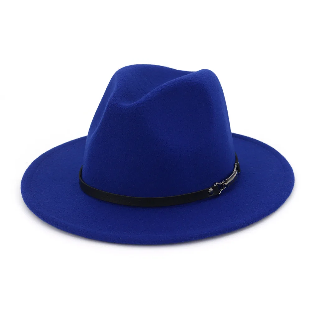 FS джазовые шляпы для мужчин широкими полями войлочная одежда унисекс шляпы Трилби Винтаж зимняя шляпка для официальных мероприятий Церкви