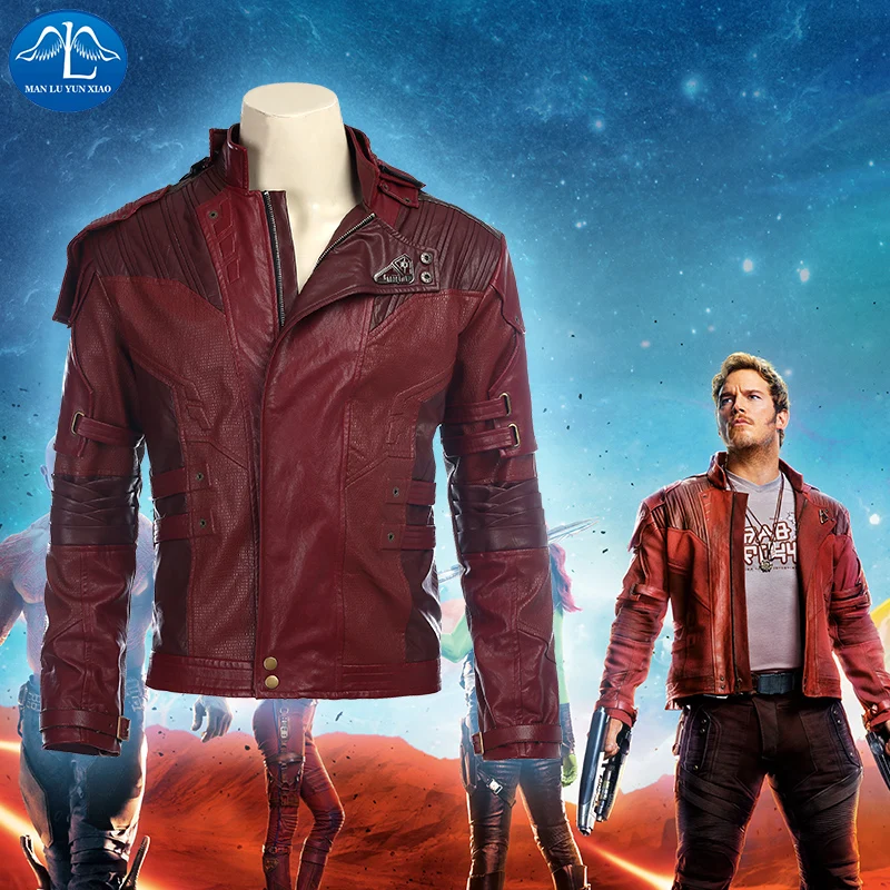 Free Shipping Guardians of the Galaxy Star Lord Cosplay Costume Men Halloween Costumes For Adult Star Lord Jacket Custom Made