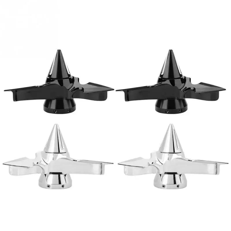2Pcs Motorcycle Spun Blade Spinning Front Axle Wheel Nut Cap Cover for