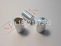 25 шт. высокое качество Алюминий потенциометра Ручка громкости d10.0mm h14.6mm серебро