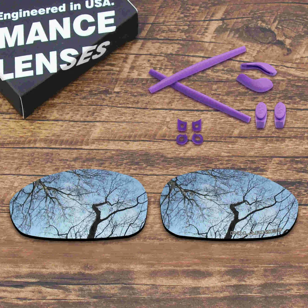 

ToughAsNails Resist Seawater Corrosion Polarized Replacement Lens&Purple Rubber Kit for Oakley juliet - Multiple Options