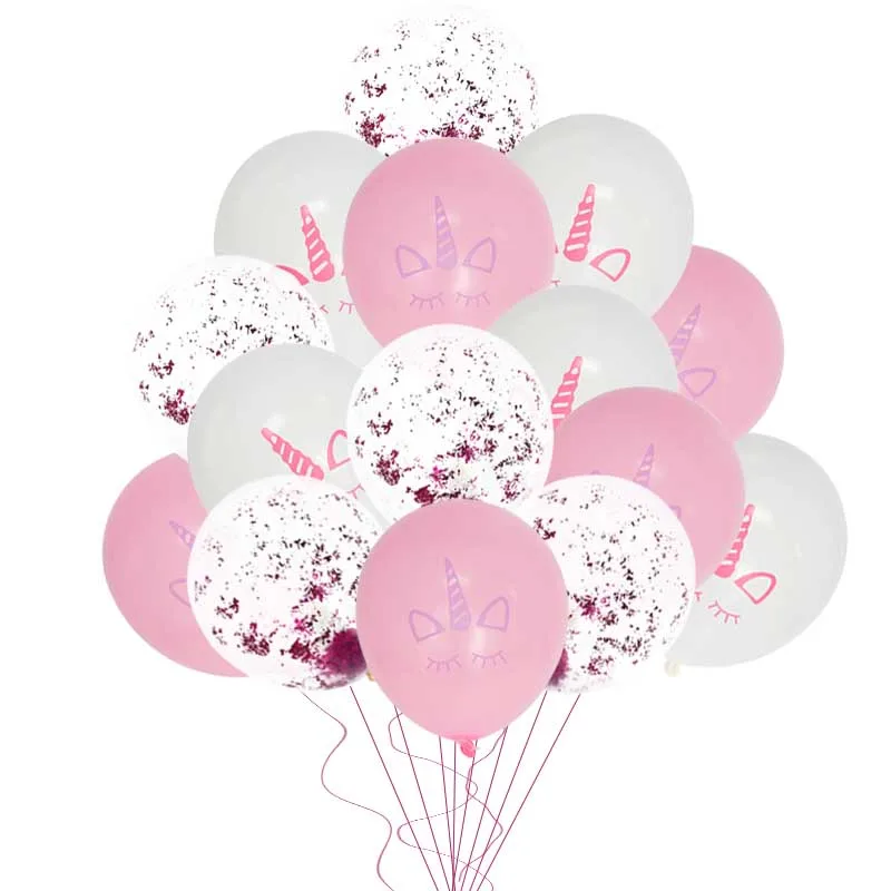 15 шт., латексные шары на день рождения, воздушные шары в виде единорога, вечерние шары, принадлежности для единорога, украшения в виде Глобо, на первый день рождения, вечерние принадлежности - Цвет: 8