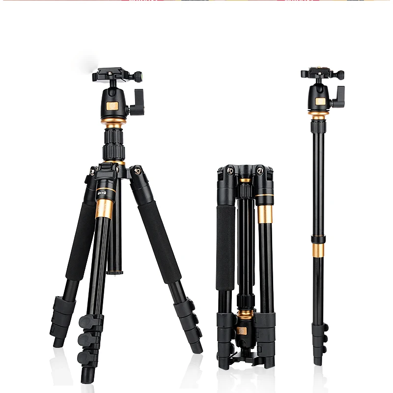 Pro Q555 Slr Camera Tripod Portable And Lightweight Travel Photography