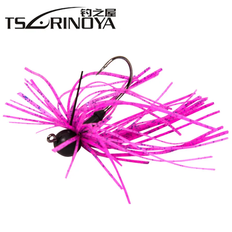 

2Pcs Trulinoya Tungsten Head Rubber Jig Hook 3.5g Soft Silicone Wire Beard Lure Hooks Isca Artificial Para Pesca Leurre Peche