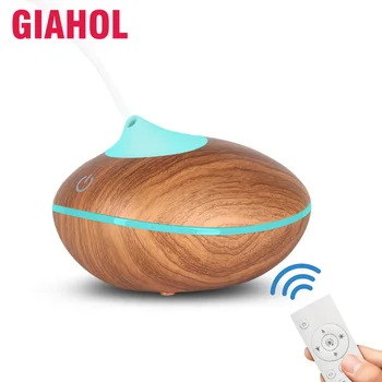 

Air Diffuser Electric Aroma Essential Oil Diffuser Ultrasonic Air Humidifier 400ml Wood Remote Control Mistmaker For Home Office