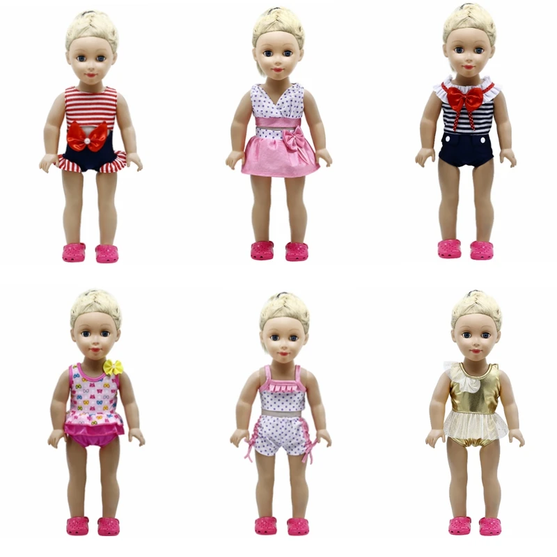 

Doll Accessories Girl Doll Clothes Swimsuit Bikini Swimsuit for 16-18 inch Dolls Girl's Birthday Gift 400