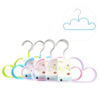 

NonSlip Cute Cloud Hanger for Children Kids, New Creative Indoor Outdoor Hanger Rack, Rubber Coating Colorful Hanger(20pcs/lot)