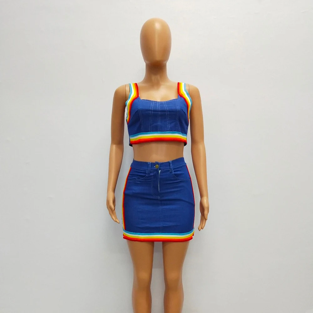 matching skirt and crop top outfits