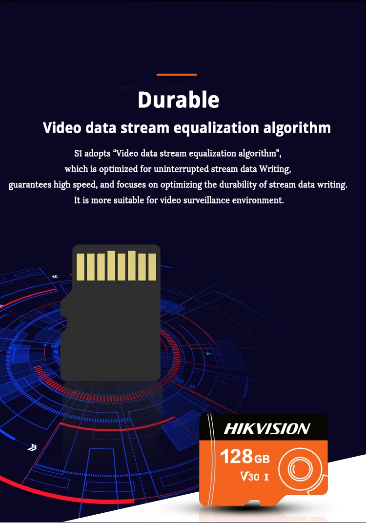 HIKVISION sd-карта 256 ГБ 128 ГБ 32 ГБ 64 Гб v30 карта памяти для ip-камеры наблюдения картао де Мемория большой емкости мини TF карта