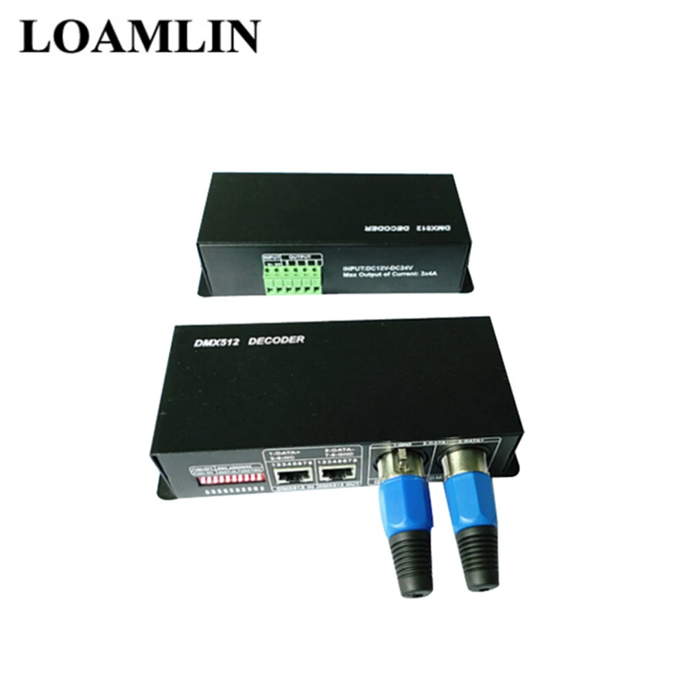 Светодиодный диммер DMX512 RGBW 4 канальный декодер контроллер светодиодный