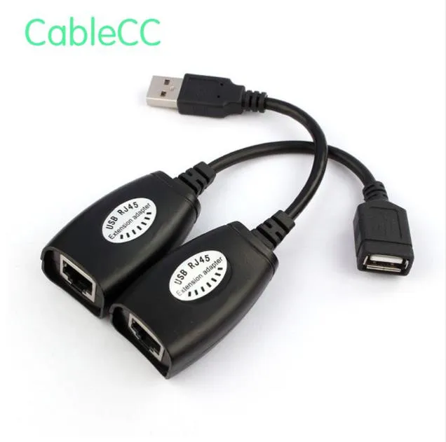 

USB Keyboard Mouse Over RJ45 CAT5E CAT6 Cable Extension Extender Cable Adapter