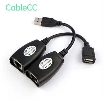 

USB Keyboard Mouse Over RJ45 CAT5E CAT6 Cable Extension Extender Cable Adapter
