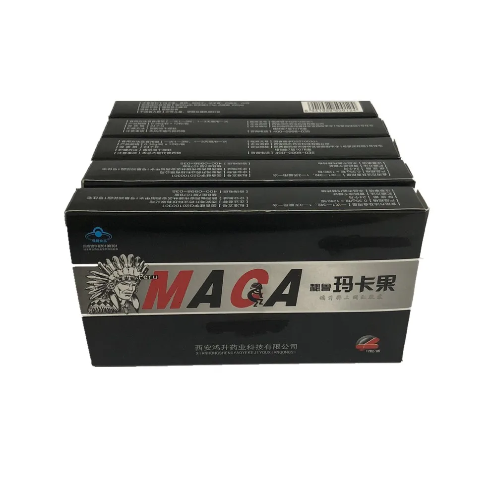 

5boxes Natural plant Viagra MACA Supplement prolong erections for men/male,Enhance your men's ability 12pcs/box