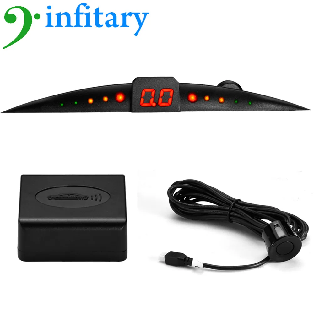 12V LED Display Car Parking Sensor Auto Alert Car Reversing System 4