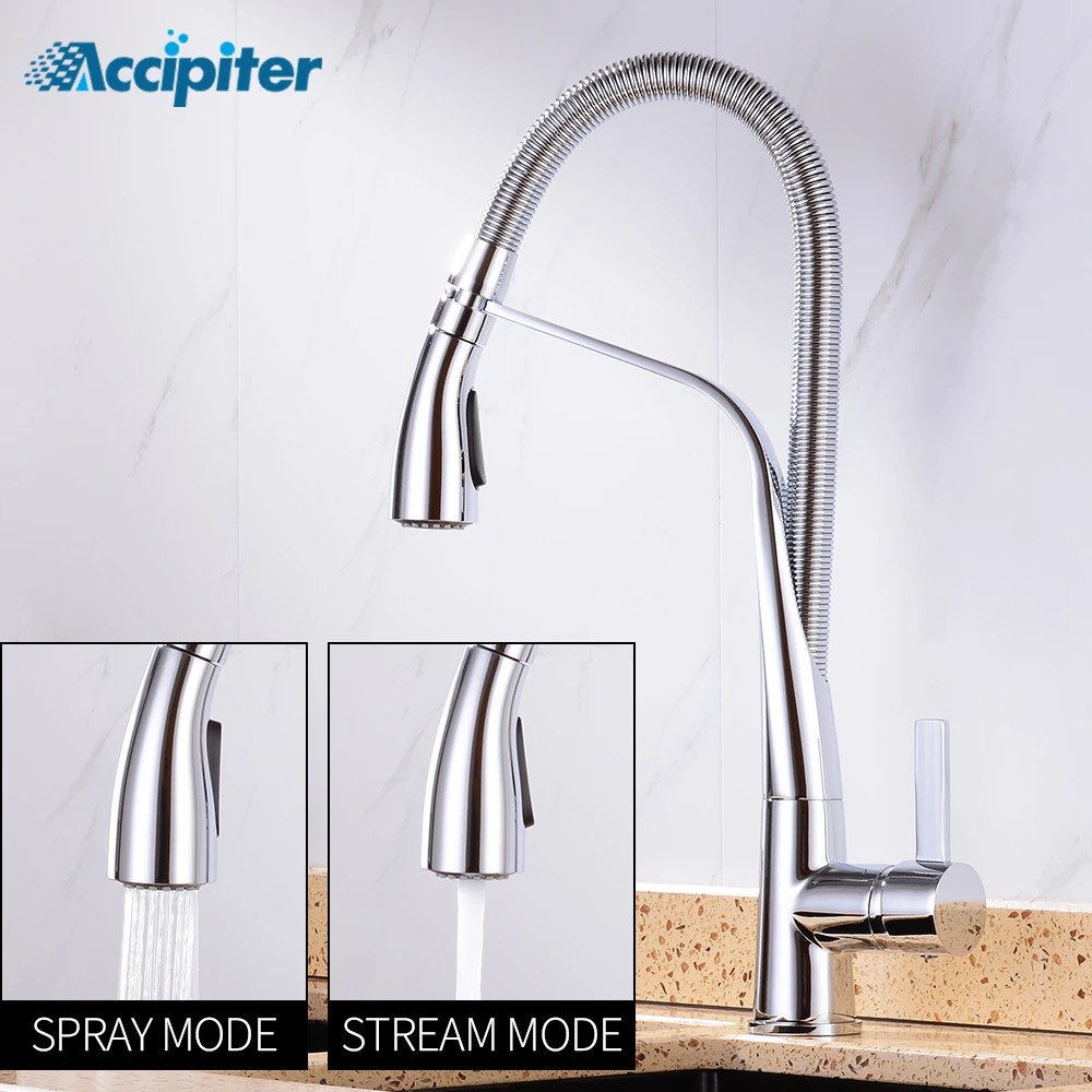 Kitchen Faucet Hot&Cold Sink Dish Washing Bowl Kitchen Faucets Brass