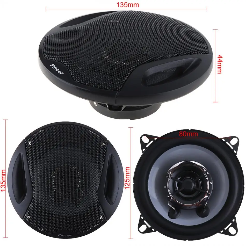 2pcs 4Inch Car Auto speaker 10cm 150W Dual Cone Car Coaxial Speaker Horn Audio sound box Loudspeaker Full Range speakers for car