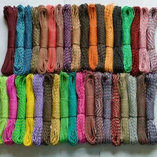 supervencia FedEx! 50 шт./лот Паракорд 550 парашютный канат ТРОС 7 жила кабеля 100ft для Кемпинг Альпинизм