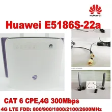 Разблокированный huawei E5186 Cat6 300 Мбит/с E5186s-22a LTE 4g беспроводной маршрутизатор 4g FDD TDD cpe беспроводной маршрутизатор+ 4G антенна