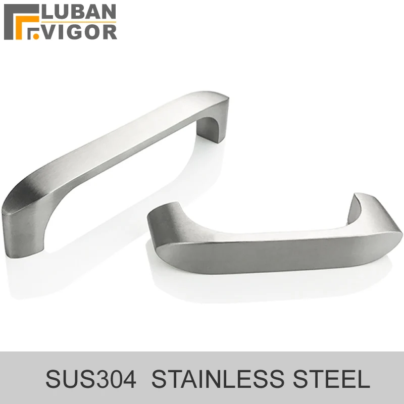 304 Stainless Steel Solid Casting Drawer Handle Wardrobe Door