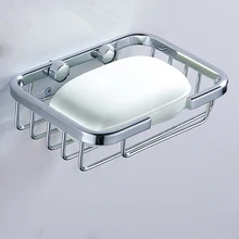 EVERSO 1pcs Stainless Steel Wall Mounted Shower Soap Holder Bathroom Storage Box Container Soap Dish Basket Tray Rack