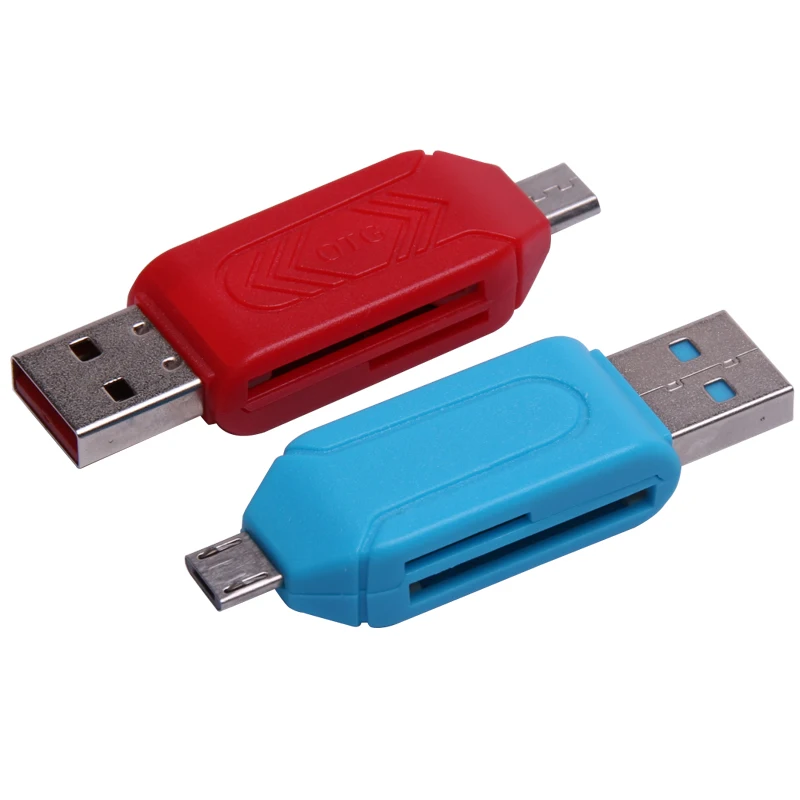 SR 2 в 1 мобильный телефон адаптер для чтения карт OTG с Micro USB TF/SD карты порт телефон расширения заголовки