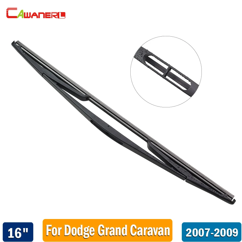 Cawanerl Car Rear Window Wiper Blade 16" 400mm Rubber Back Windscreen