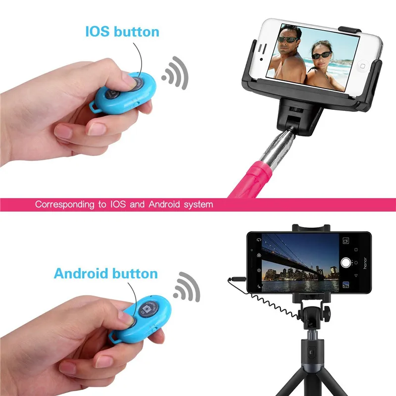 webcam monitor FGHGF Bluetooth Phone Self Timer Shutter Button for iPhone 7 selfie stick Shutter Release Wireless Remote Control for Huawei security camera monitor