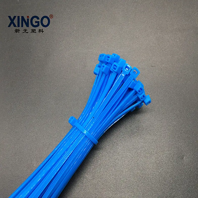 Xingo 8 дюймов самоблокирующиеся Нейлоновые кабельные стяжки 500 шт пластиковые стяжки на молнии 18 фунтов UL RoHS SGS утвержденные петли обмотки Галстуки белые и черные