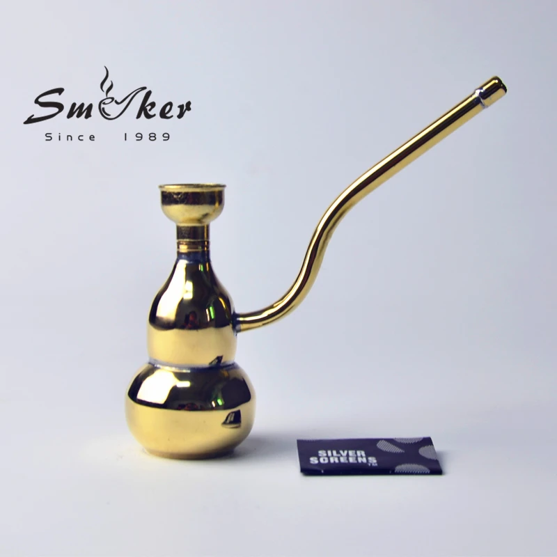 Smoker Mini Hookah For Smoking Weed Metal Smoking Water Pipe With 5 Pcs