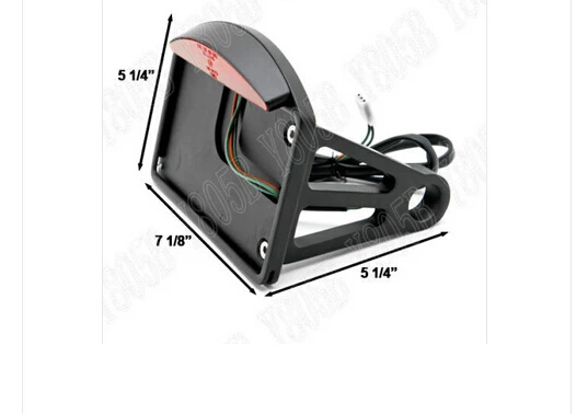 Motorcycle Side Mount License Plate LED Taillight For Kawasaki Vulcan ...