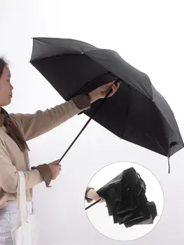 

Portable folding umbrella increase sun protection three fold umbrella clear umbrella for men and women universal umbrella