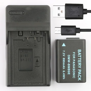 

LANFULANG DMW-BMB9 Batteries and Battery Charger for Panasonic DMW-BMB9E DMW-BMB9GK DMW-BMB9PP DE-A83B DE-A84B for Leica V-Lux 2