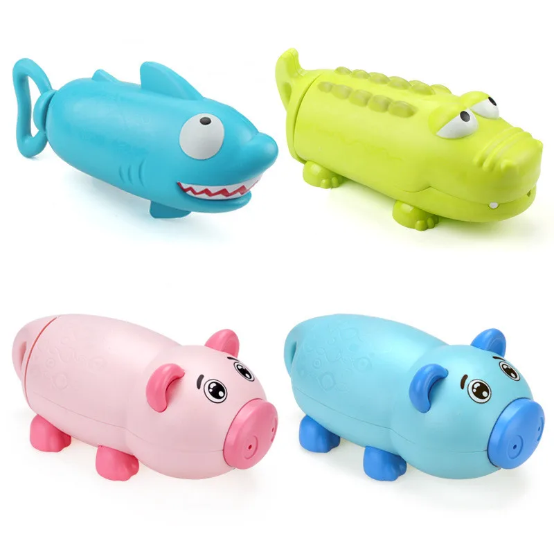 

Children's pump gun toy crocodile shark shape summer beach outdoor pool game play water toy gun