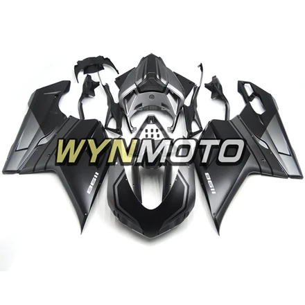 Полностью Обтекатели для Ducati 1098 848 1198 2007-2012 впрыск АБС пластмасса 1198 07-12 комплектов кузова Мотоцикл Матовый Черный Серый ковбочки