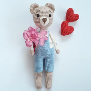 

crochet toys amigurumi doll bear model number XH0412026