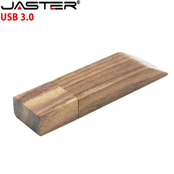 

JASTER USB 3.0 Custom LOGO Wooden usb flash drive wood batten pendrive 4gb 8gb 16gb 32GB memory Stick usb 2.0 wedding gifts