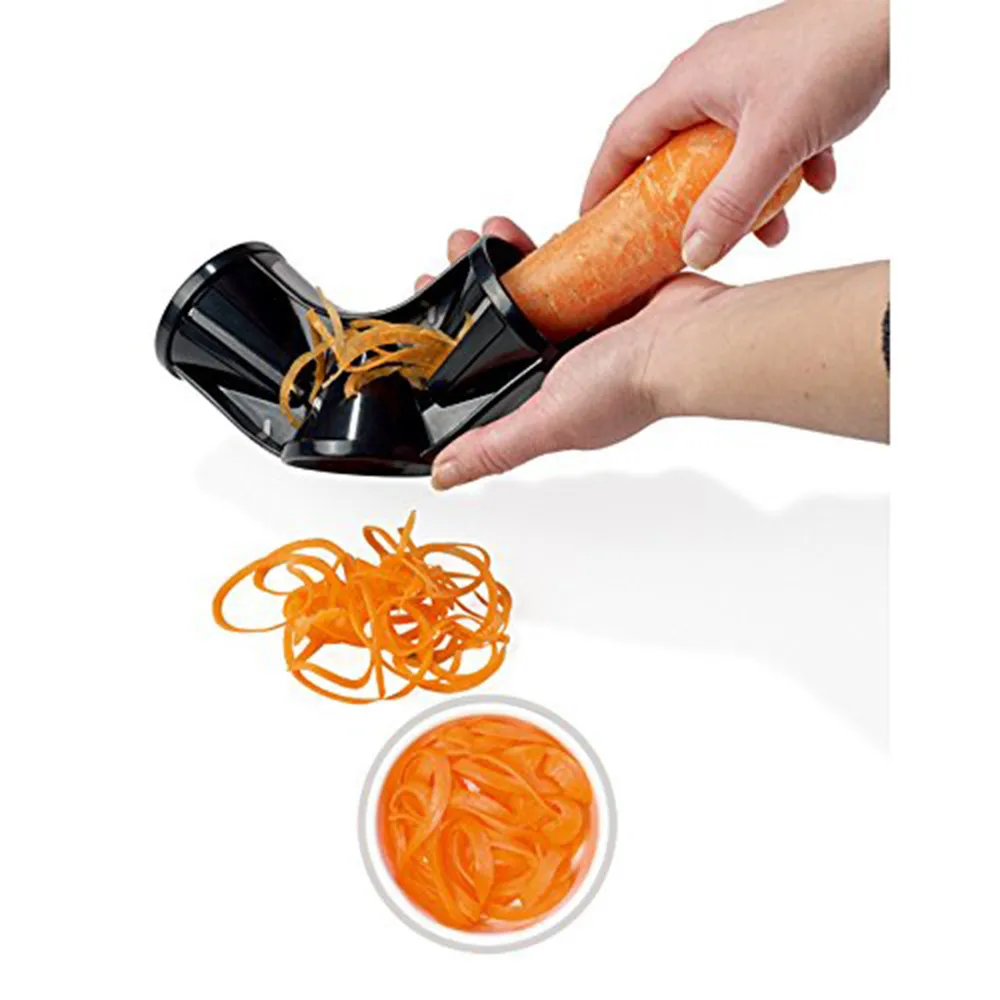 3в1 спиральный овощерезка паста производитель спирализатор Veggie Cutter спагетти Spiralizer нож для нарезания соломкой кухонный гаджет посуда