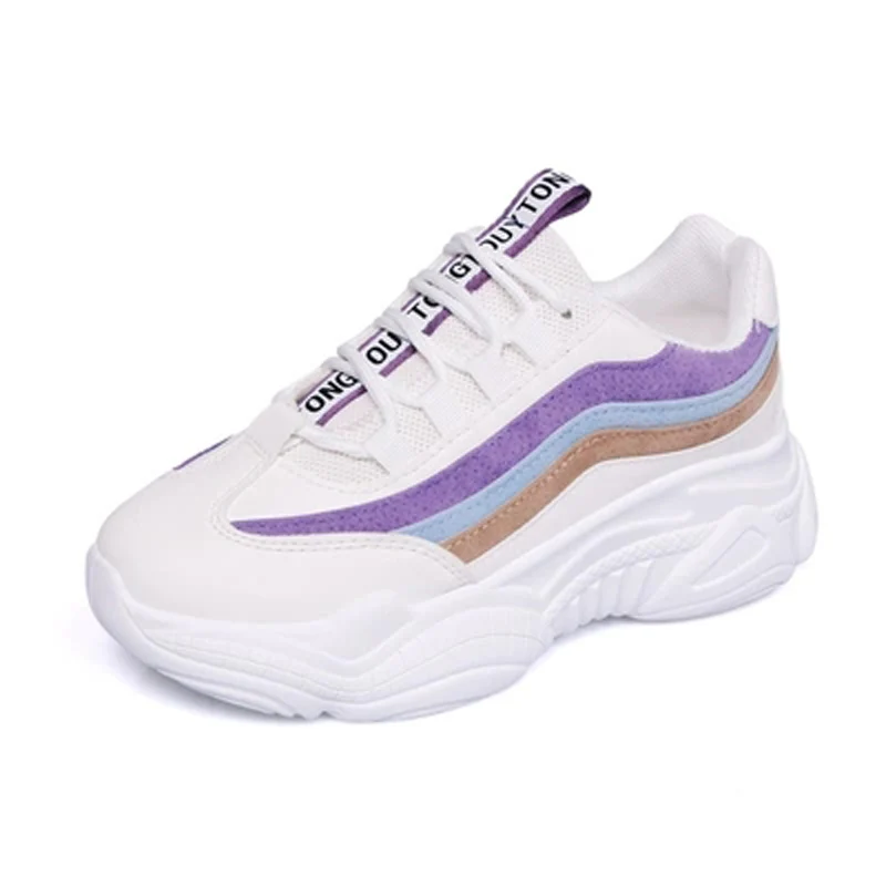

2019 new women Casual Shoes brand white Flats Platform Fashion Breathable Woman zapatos de mujer Flats Female Chaussure
