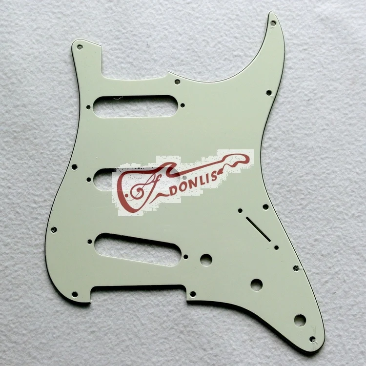 11 отверстий стандарт США 3ply SSS мятный зеленый ST Гитара pickguard мятный зеленый SSH гитарное защитное покрытие с винтами