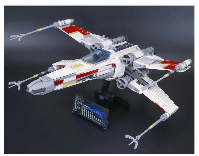 Из Испании DHL 05039 Star Series Wars 10240 X Red Five Starfighter Комлект из крыльев и диадемы строительные блоки кирпичи новые детские игрушки в подарок