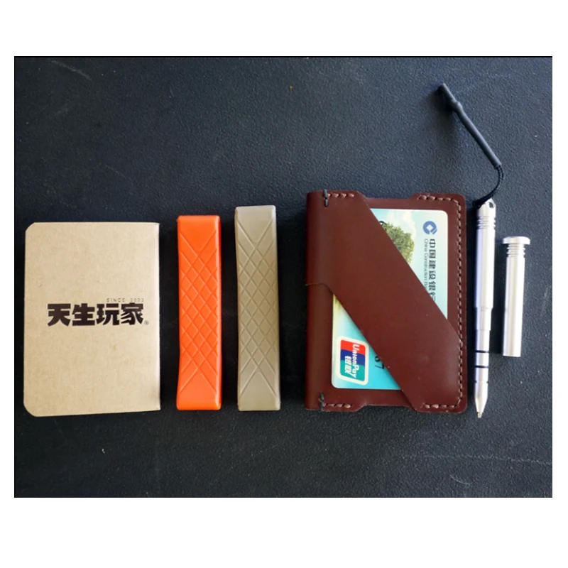 EDC тактический кожаный кошелек для ноутбука многофункциональный зажим для карт тактическая ручка для письма с многофункциональным оборудованием инструмент карта