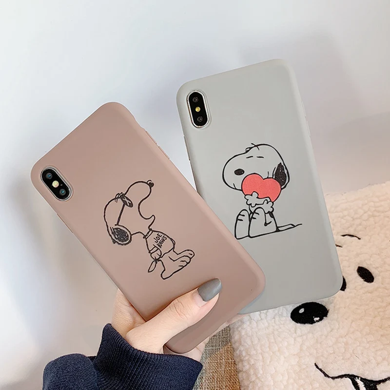 

High Quality Gray Phone Case for iphone XS Max XS XR X All-inclusive Anti-drop Silicone Soft Cover Couple 6 6S 7 8 Plus