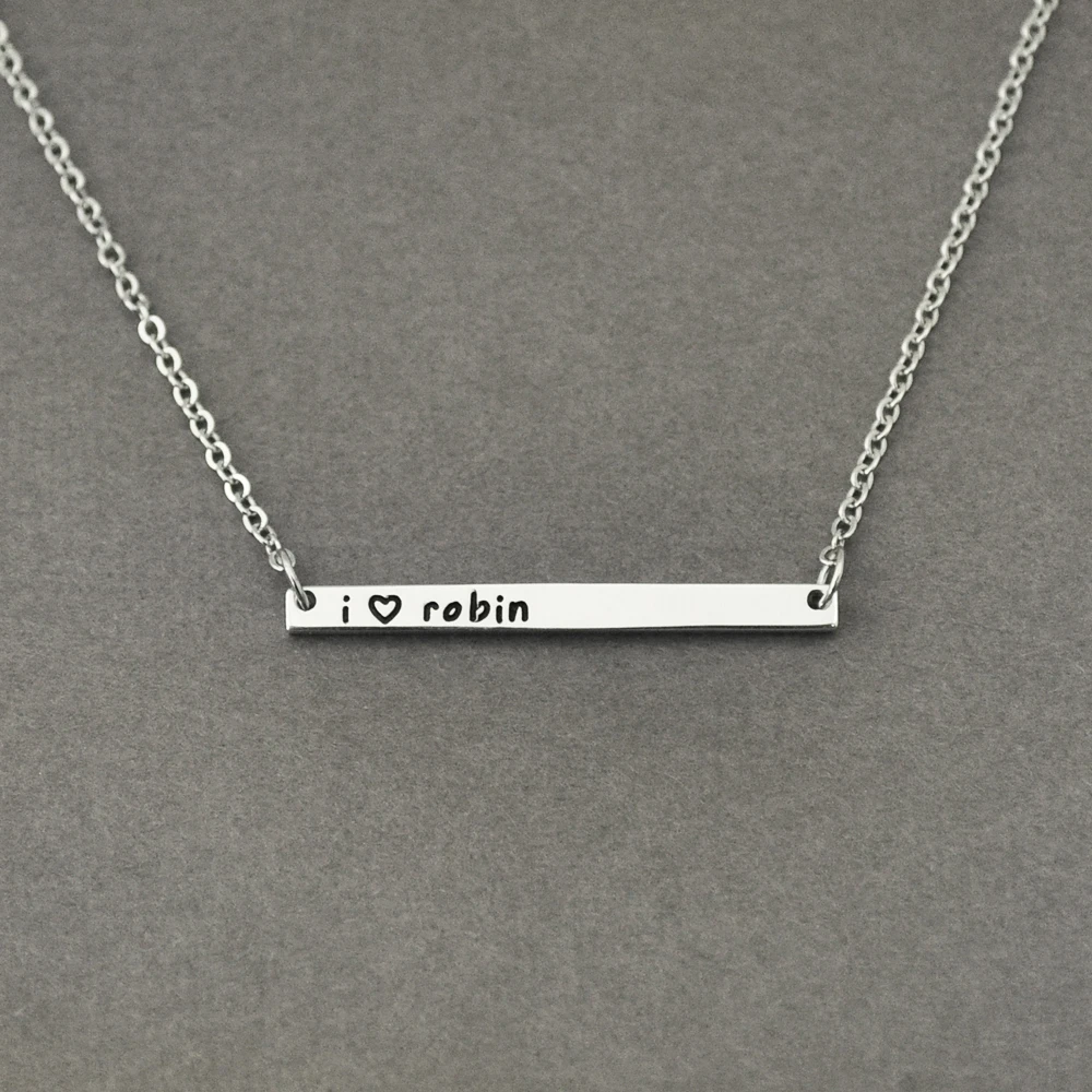 bar necklace for girlfriend