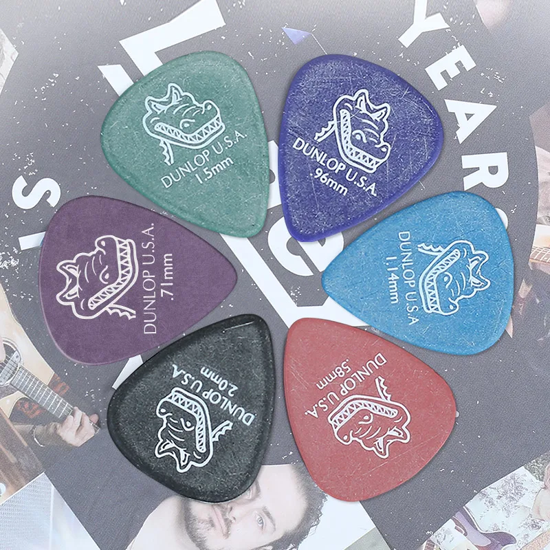 6 шт. медиатор для гитары Dunlop Gator Grip 0 58/0 71/0 96/1 14/1 50/2 мм|Детали и аксессуары гитар| |