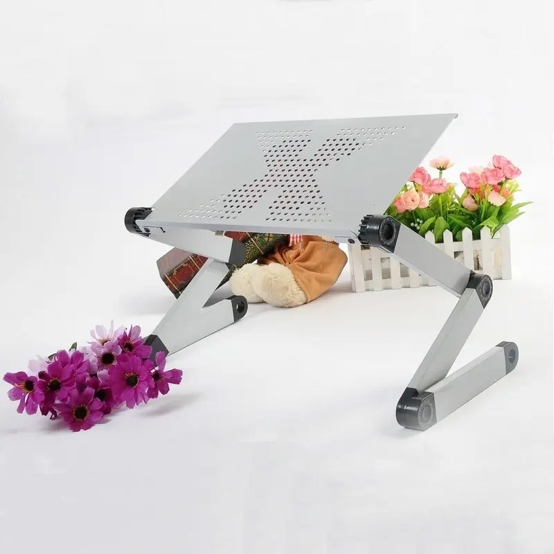 قابل للتعديل قوائم مكتب كمبيوتر محمول مع لوحة الماوس و التبريد مروحة المحمولة أريكة تتحول لسرير دفتر مكتب طاولة قابلة للطي ل مكتب