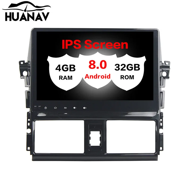Excellent Android 8.0 No Car DVD player GPS Glonass Navigation For Toyota YARIS 2013-2015 Car multimedia stereo player 32GB CAR MAPS 1