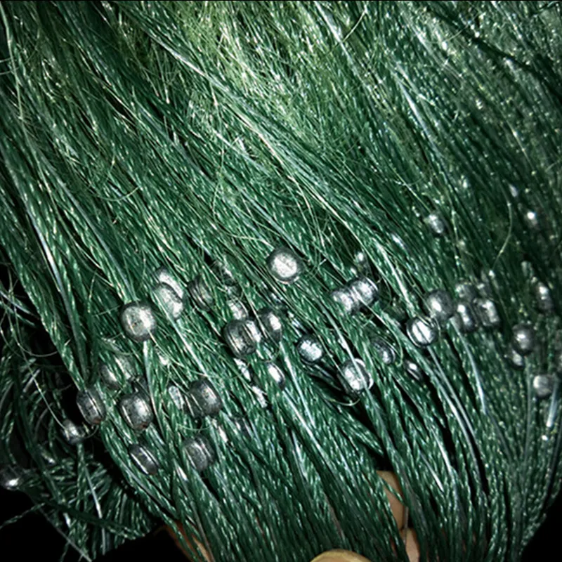 free shipping 95M new cast net fish trap three layer sticky fishing net china pesca fishing network gill net Fishing supplies